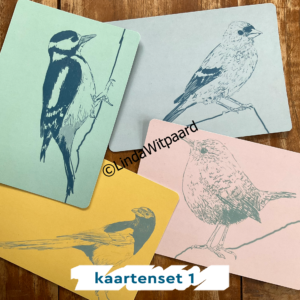 Postkaarten tuinvogels (set 1)